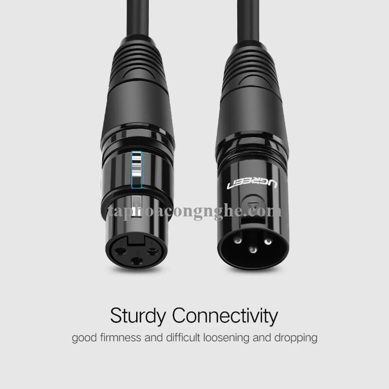 Ugreen 20714 10M Màu Đen Cáp nối dài Microphone Canon âm thanh AV130 30020714